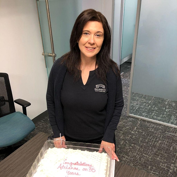 adrienne celebrates 35th anniversary